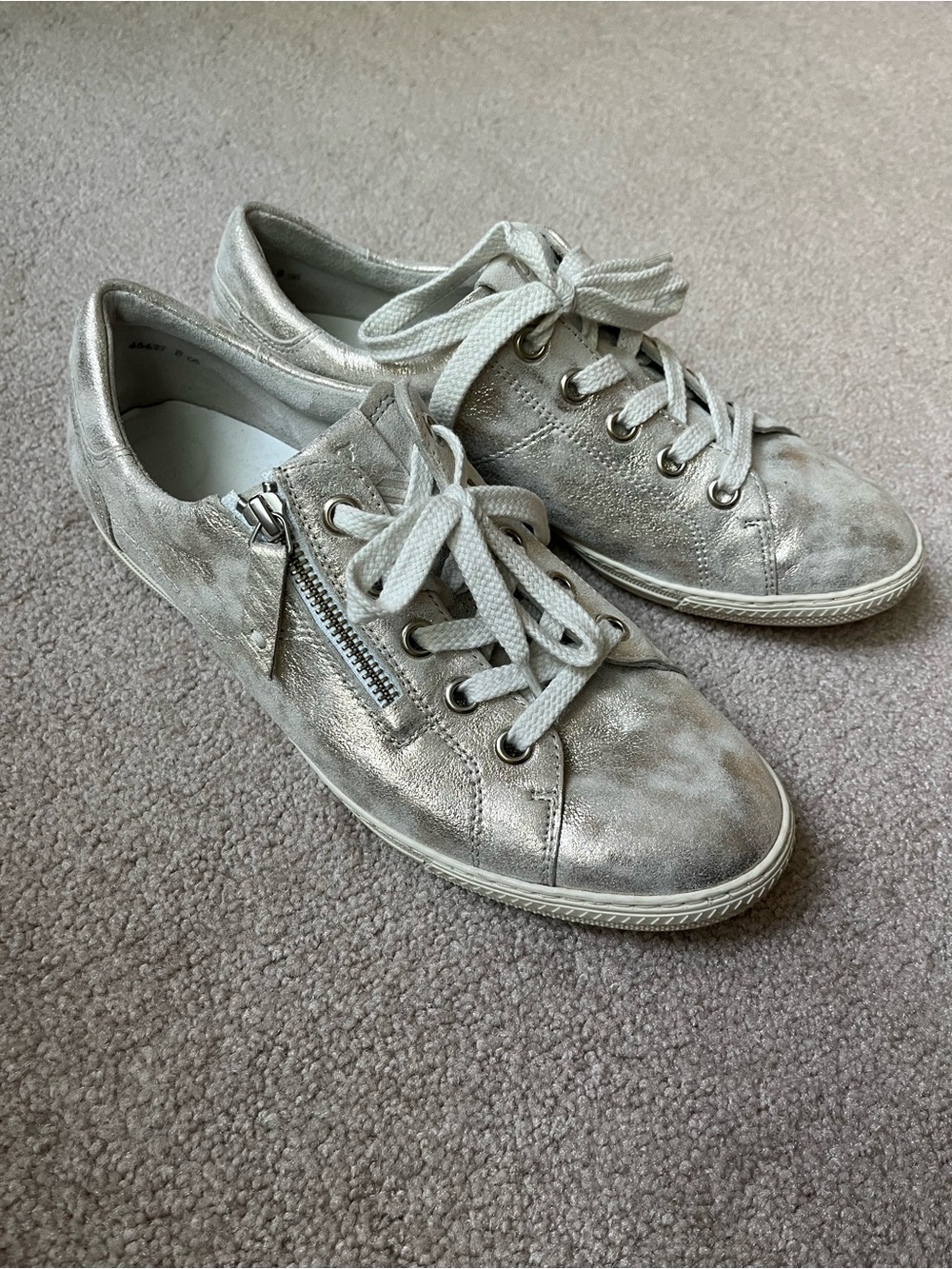 Paul Green comfort sneakers zip up low profile uk6 or 8US